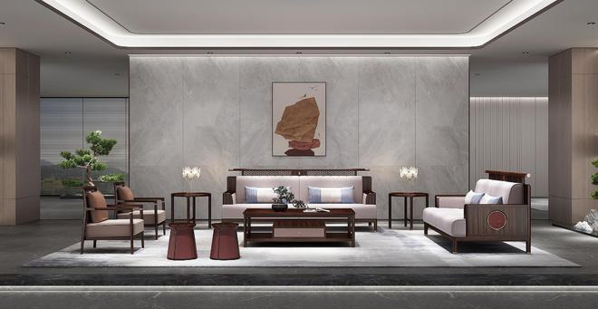线条简练的新中式家具展现古典文化的神韵IM电竞